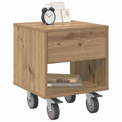 vidaXL Bedside Table Artisan Oak 40.5 x 40 x 48 cm Engineered Wood 3
