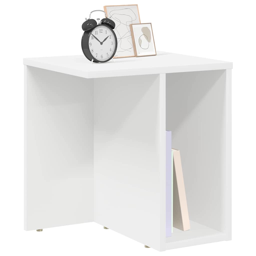vidaXL End Table 2 pcs White 37 x 32 x 40 cm Engineered Wood 3
