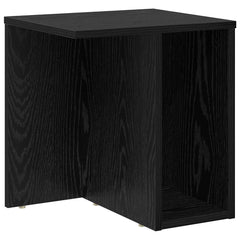 vidaXL End Table 2 pcs Black Oak 37 x 32 x 40 cm Engineered Wood 5