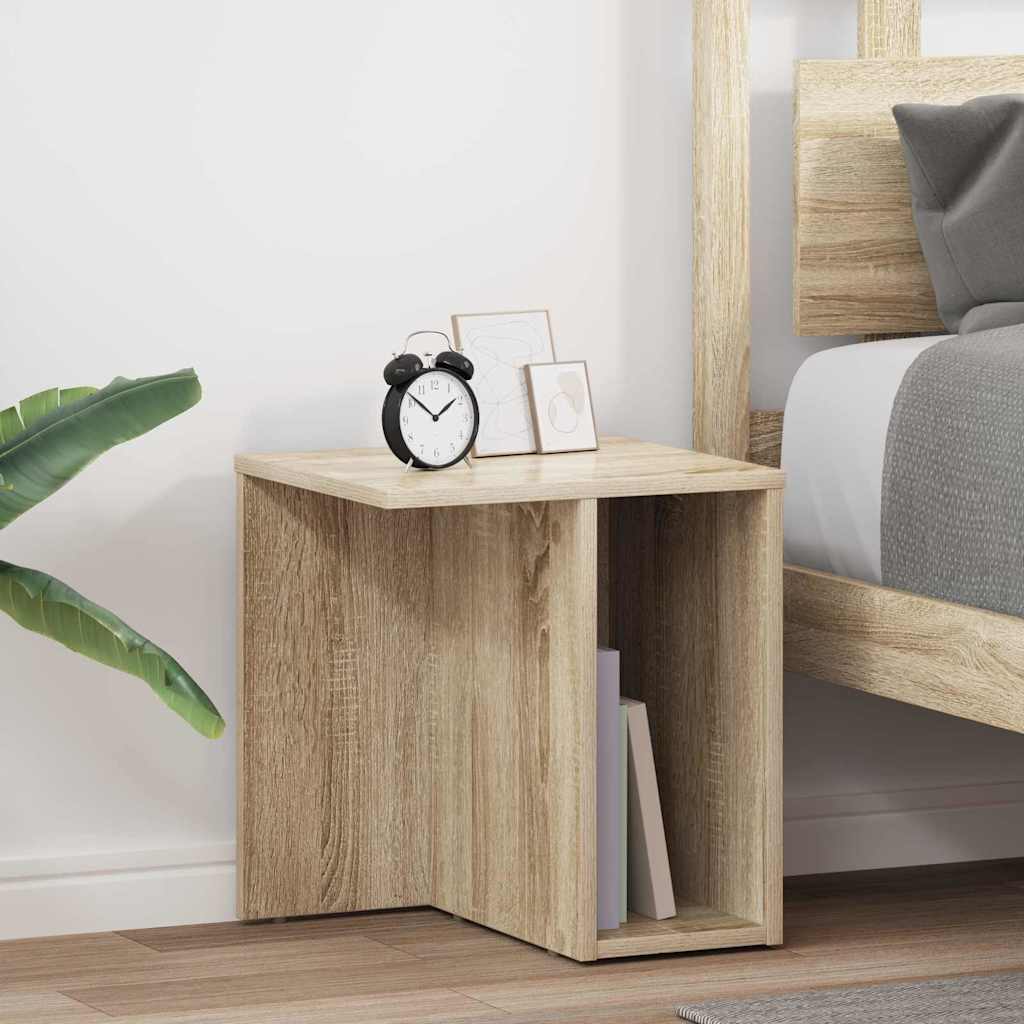 vidaXL End Table 2 pcs Sonoma Oak 37 x 32 x 40 cm Engineered Wood 1