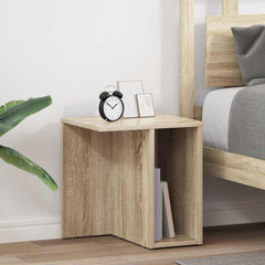 vidaXL End Table 2 pcs Sonoma Oak 37 x 32 x 40 cm Engineered Wood 1