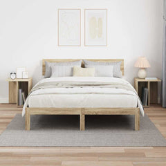 vidaXL End Table 2 pcs Sonoma Oak 37 x 32 x 40 cm Engineered Wood 4