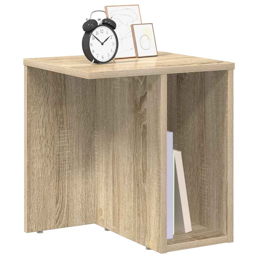vidaXL End Table 2 pcs Sonoma Oak 37 x 32 x 40 cm Engineered Wood 3
