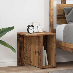 vidaXL End Table 2 pcs Old Wood 37 x 32 x 40 cm Engineered Wood 1