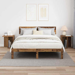 vidaXL End Table 2 pcs Old Wood 37 x 32 x 40 cm Engineered Wood 4
