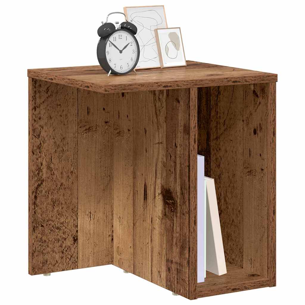 vidaXL End Table 2 pcs Old Wood 37 x 32 x 40 cm Engineered Wood 3