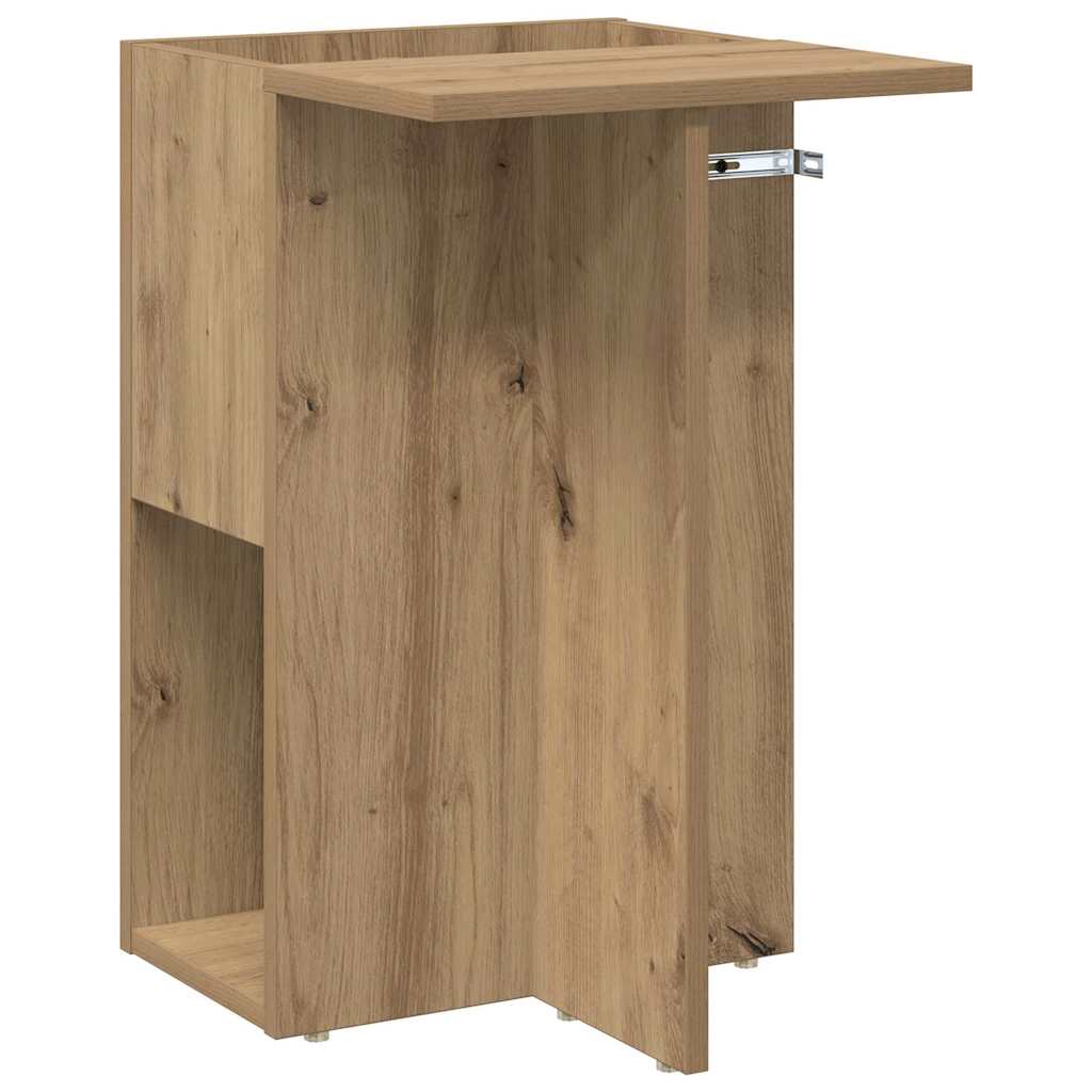 vidaXL End Table Artisan Oak 35 x 40 x 55 cm Engineered Wood 2