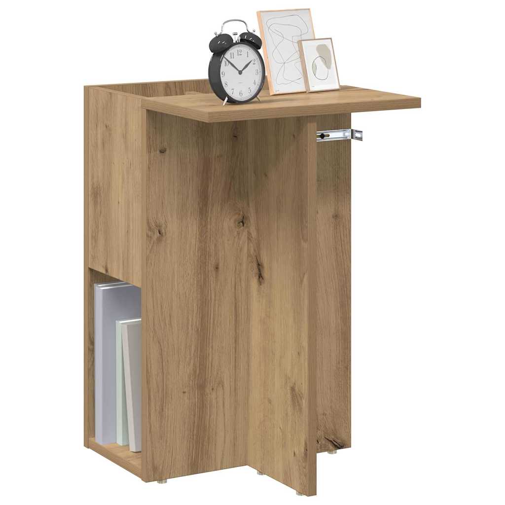 vidaXL End Table Artisan Oak 35 x 40 x 55 cm Engineered Wood 3