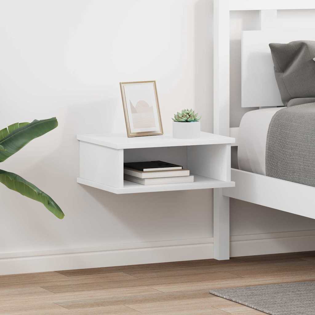 vidaXL Bedside Table 2 pcs White 40 x 31 x 15 cm Engineered Wood 1