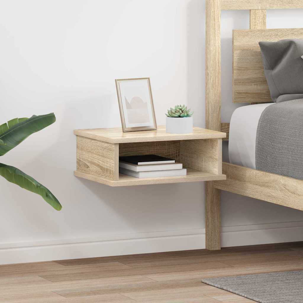 vidaXL Bedside Table 2 pcs Sonoma Oak 40 x 31 x 15 cm Engineered Wood 1