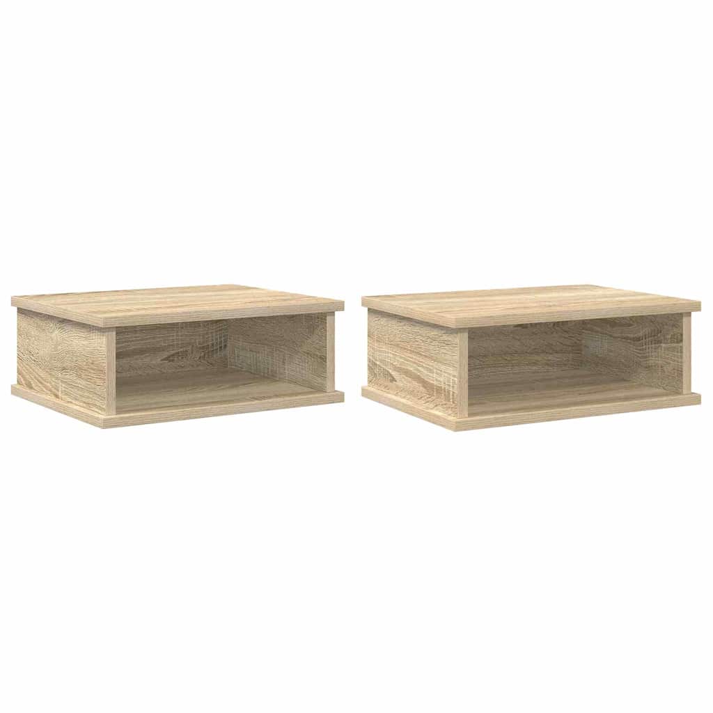 vidaXL Bedside Table 2 pcs Sonoma Oak 40 x 31 x 15 cm Engineered Wood 2