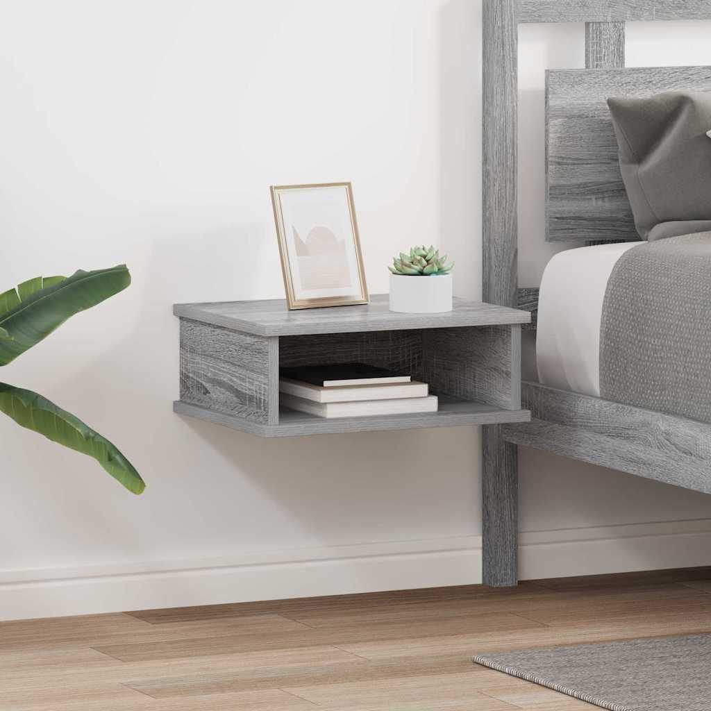 vidaXL Bedside Table 2 pcs Grey Sonoma 40 x 31 x 15 cm Engineered Wood 1