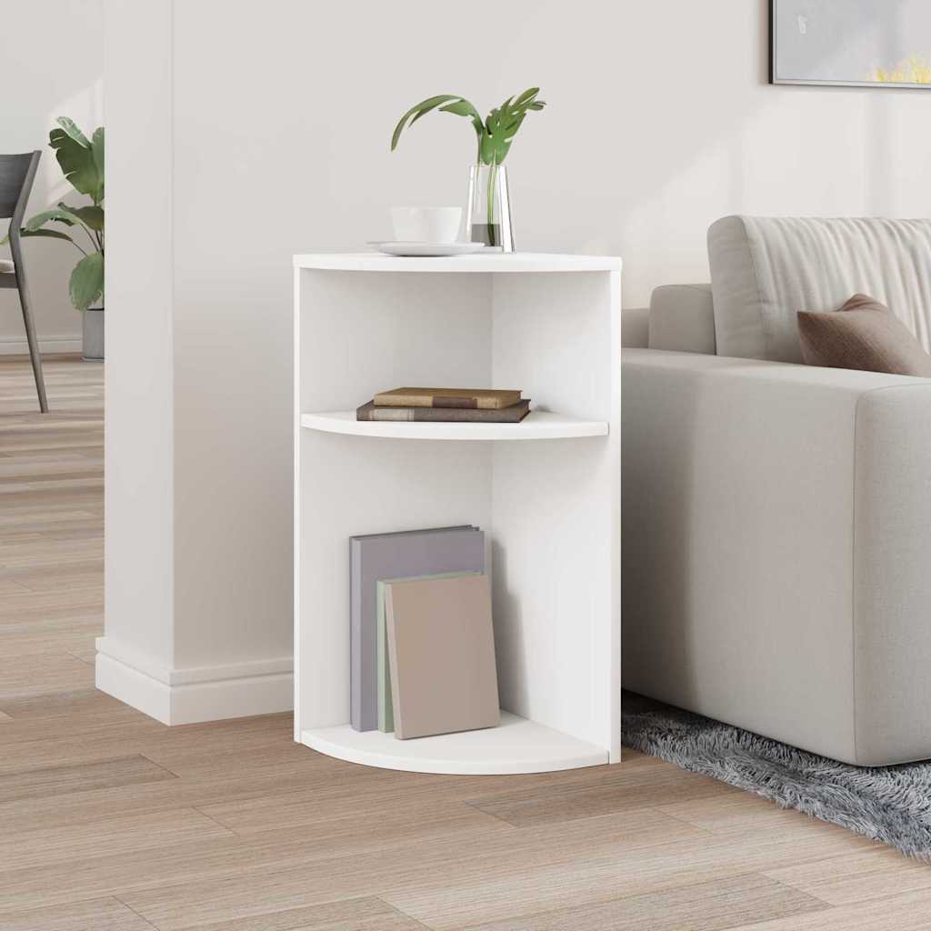vidaXL End Table White 29.6 x 29.6 x 60 cm Engineered Wood 4