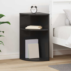 vidaXL End Table Black 29.6 x 29.6 x 60 cm Engineered Wood 1
