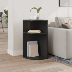 vidaXL End Table Black 29.6 x 29.6 x 60 cm Engineered Wood 4