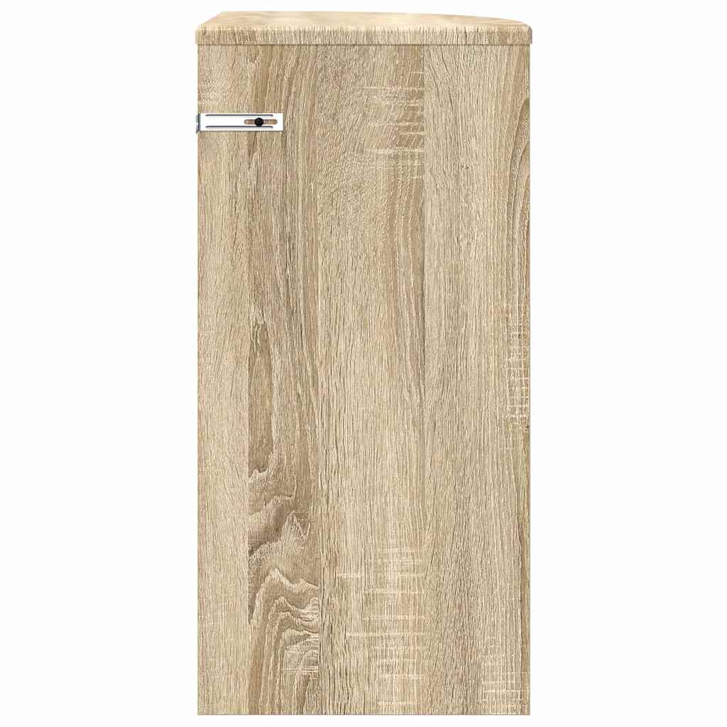 vidaXL End Table Sonoma Oak 29.6 x 29.6 x 60 cm Engineered Wood 6
