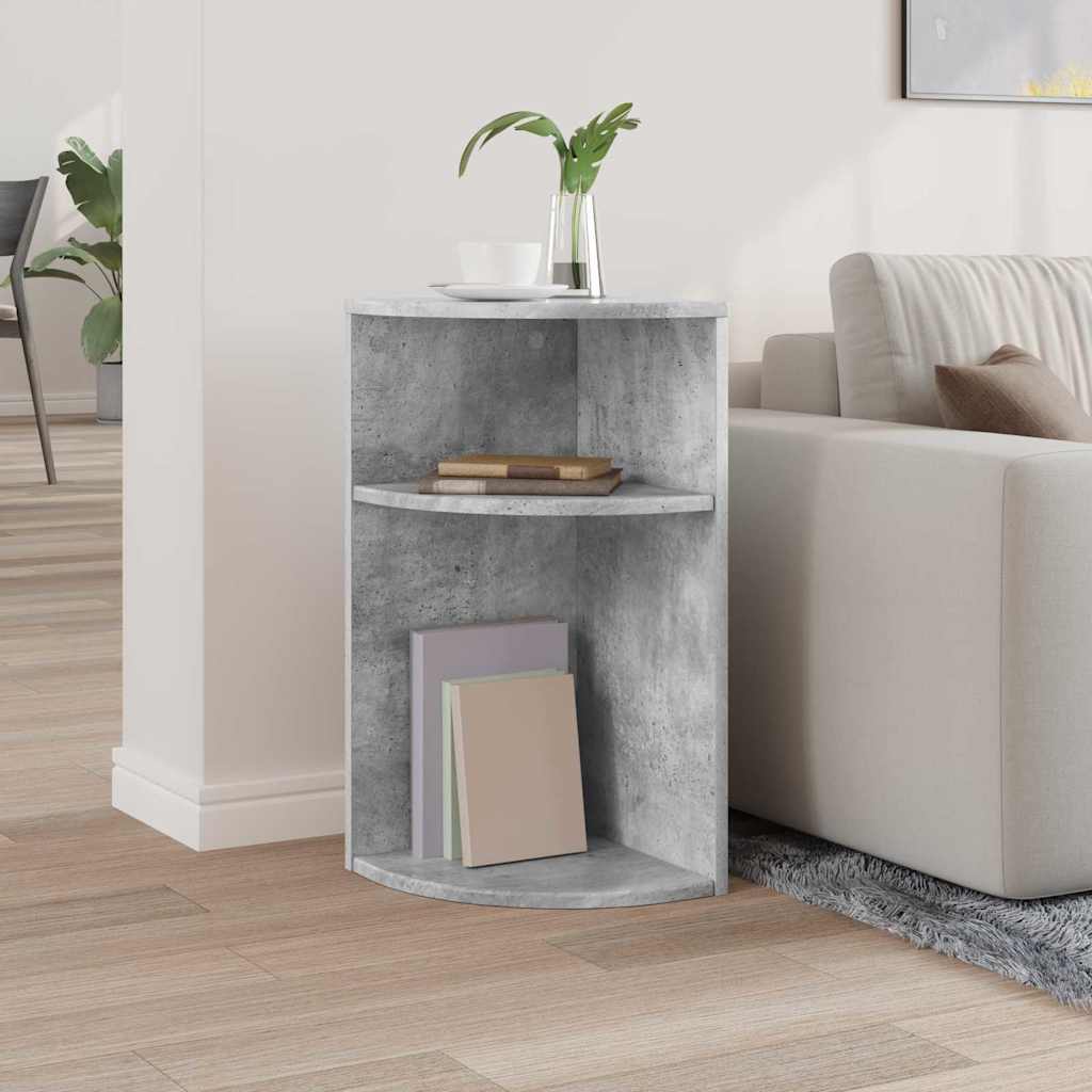 vidaXL End Table Concrete Grey 29.6 x 29.6 x 60 cm Engineered Wood 4