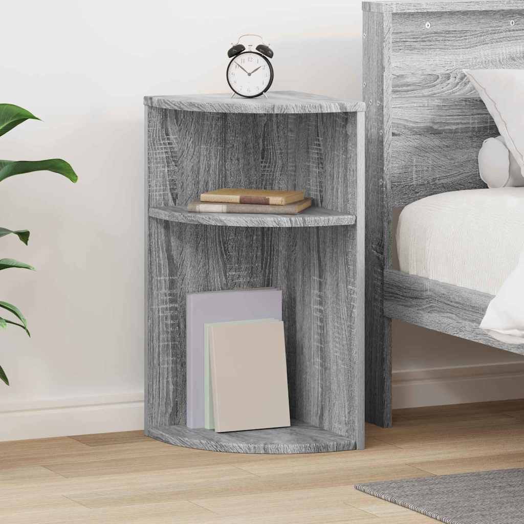 vidaXL End Table Grey Sonoma 29.6 x 29.6 x 60 cm Engineered Wood 1