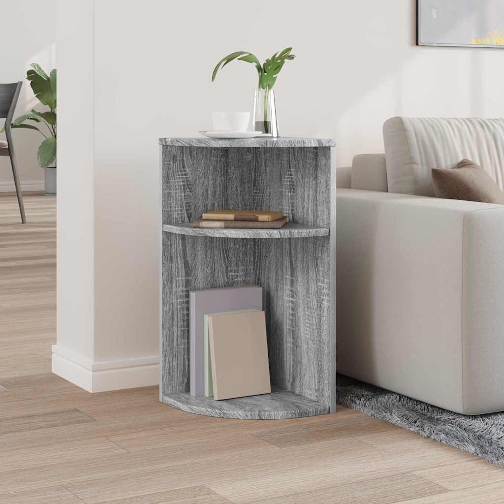 vidaXL End Table Grey Sonoma 29.6 x 29.6 x 60 cm Engineered Wood 4