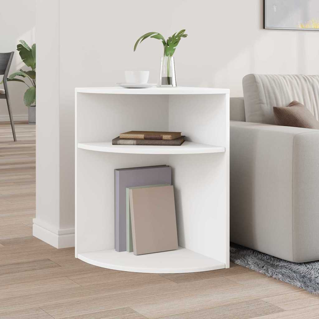 vidaXL End Table White 39.7 x 39.7 x 60 cm Engineered Wood 4