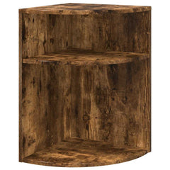 vidaXL End Table Smoked Oak 39.7 x 39.7 x 60 cm Engineered Wood 2