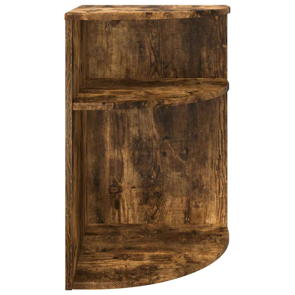 vidaXL End Table Smoked Oak 39.7 x 39.7 x 60 cm Engineered Wood 5