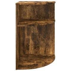 vidaXL End Table Smoked Oak 39.7 x 39.7 x 60 cm Engineered Wood 5