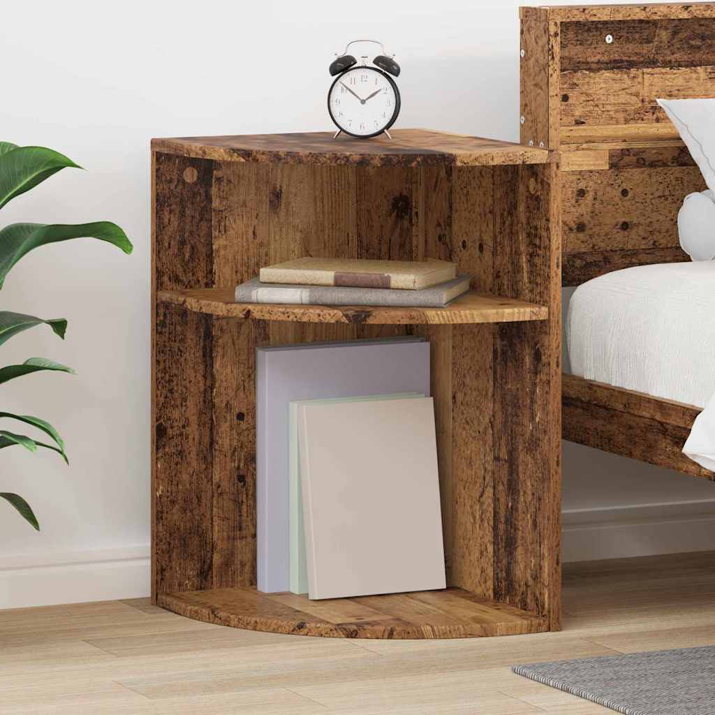 vidaXL End Table Old Wood 39.7 x 39.7 x 60 cm Engineered Wood 1