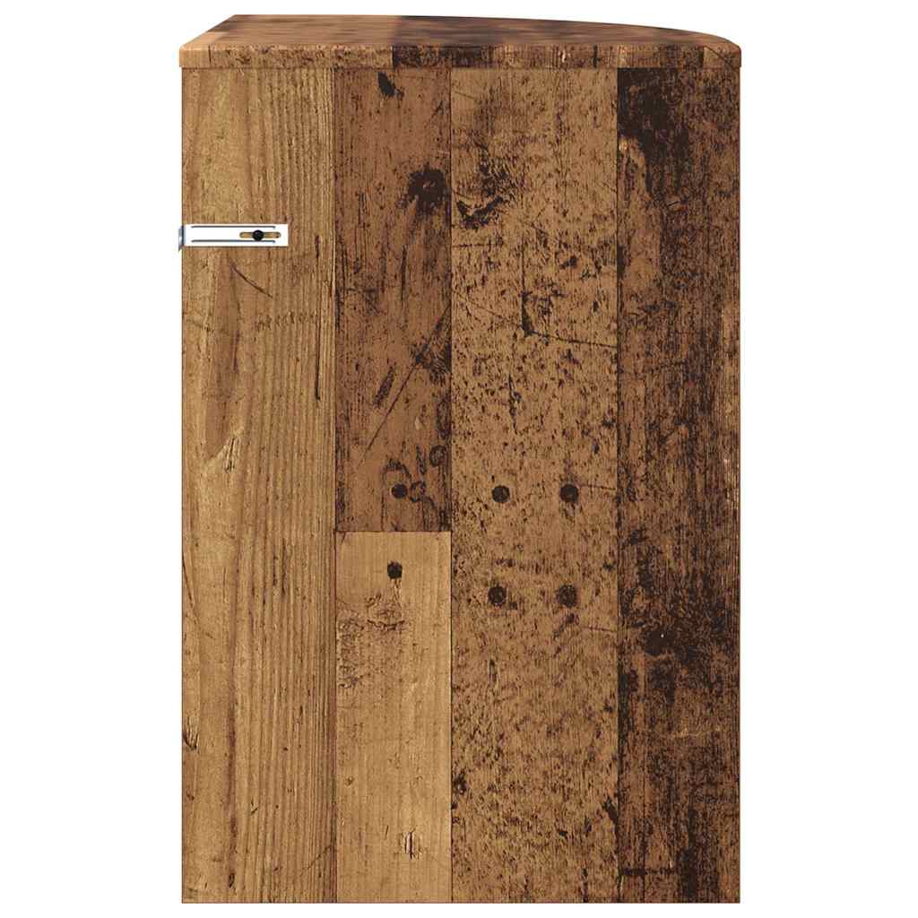 vidaXL End Table Old Wood 39.7 x 39.7 x 60 cm Engineered Wood 6