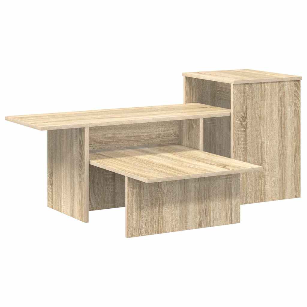 vidaXL Console Table Sonoma Oak 91.5 x 35 x 38.5 cm Engineered Wood 2