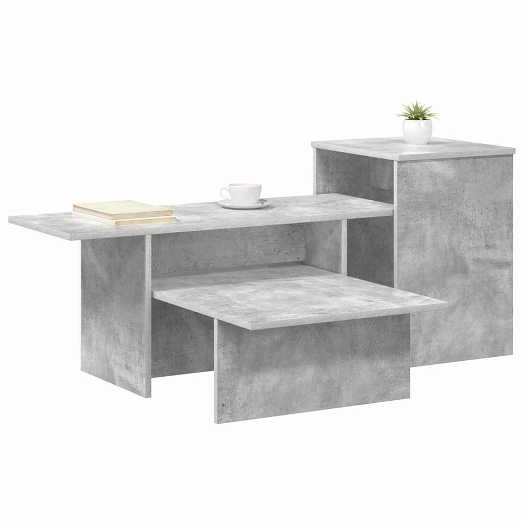 vidaXL Console Table Concrete Grey 91.5 x 35 x 38.5 cm Engineered Wood 3
