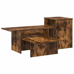 vidaXL Console Table Smoked Oak 91.5 x 35 x 38.5 cm Engineered Wood 2