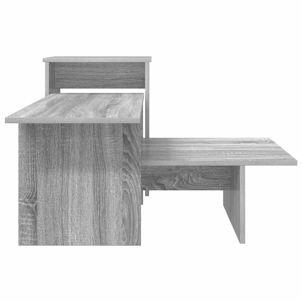 vidaXL Console Table Grey Sonoma 91.5 x 35 x 38.5 cm Engineered Wood 6