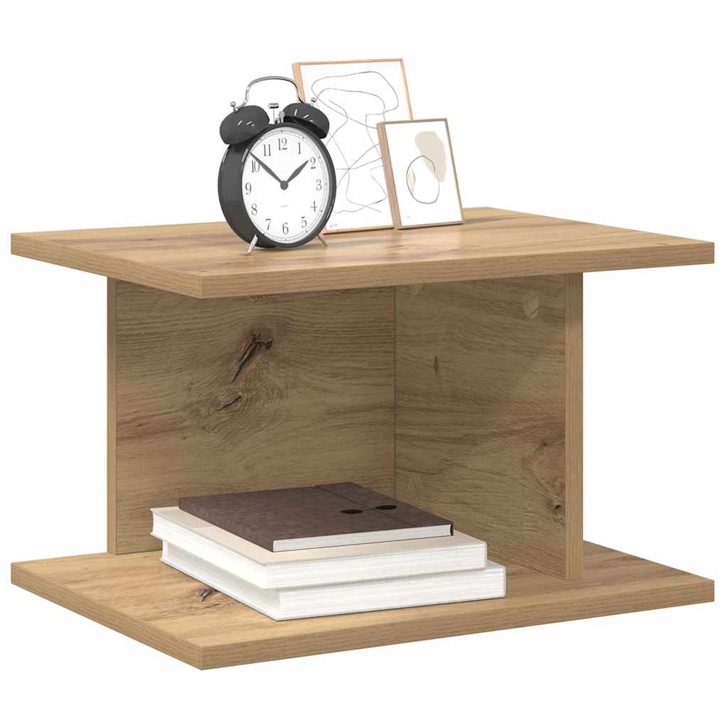 vidaXL Bedside Table 2 pcs Artisan Oak 40 x 30 x 25 cm Engineered Wood 3