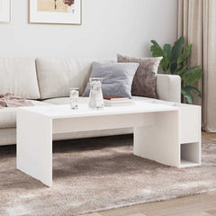 vidaXL Coffee Table White 101.5 x 50 x 37 cm Engineered Wood 4