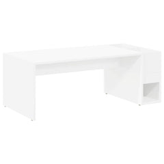 vidaXL Coffee Table White 101.5 x 50 x 37 cm Engineered Wood 2