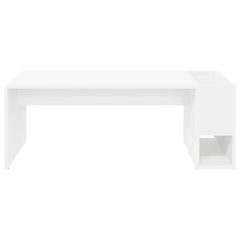 vidaXL Coffee Table White 101.5 x 50 x 37 cm Engineered Wood 5