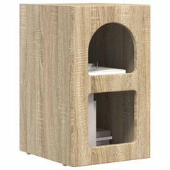 vidaXL Bedside Table ELST Sonoma Oak 29.5 x 33.5 x 50 cm 3