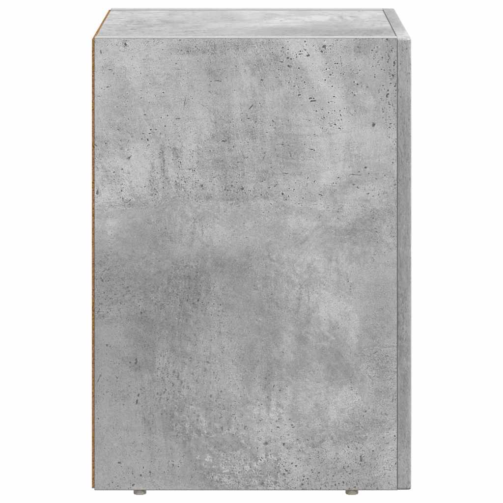 vidaXL Bedside Table ELST Concrete Grey 29.5 x 33.5 x 50 cm 5