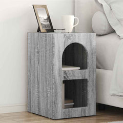vidaXL Bedside Table ELST 2 pcs Grey Sonoma 29.5 x 33.5 x 50 cm 1
