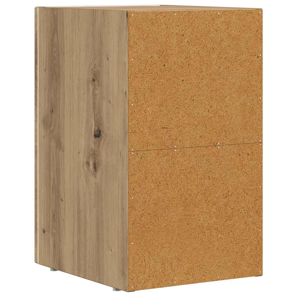 vidaXL Bedside Table ELST Artisan Oak 29.5 x 33.5 x 50 cm 6