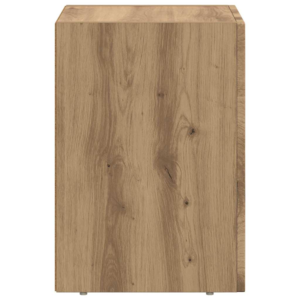 vidaXL Bedside Table ELST Artisan Oak 29.5 x 33.5 x 50 cm 5
