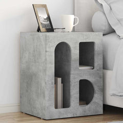 Bedside Table ELST Concrete grey