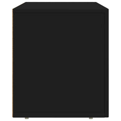 vidaXL TV Cabinet ELST 80 x 35 x 40 cm Black Engineered Wood 6