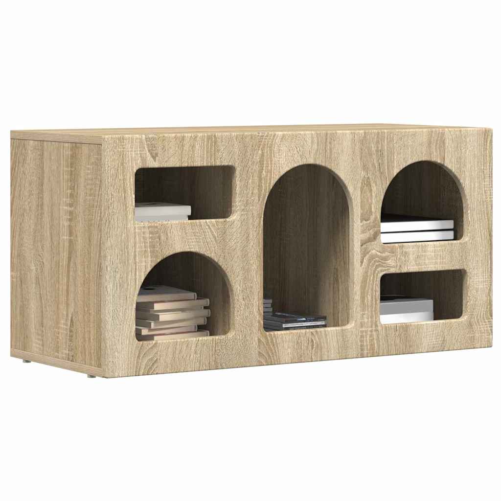 vidaXL TV Cabinet ELST 80 x 35 x 40 cm Sonoma Oak Engineered Wood 3