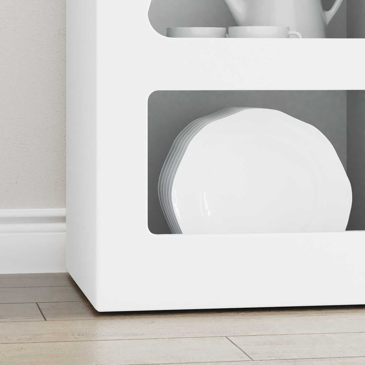 Sideboard ELST 40 x 35 x 100.5 cm Engineered Wood White