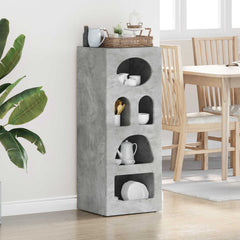 Sideboard ELST 40 x 35 x 100.5 cm Engineered Wood Concrete grey