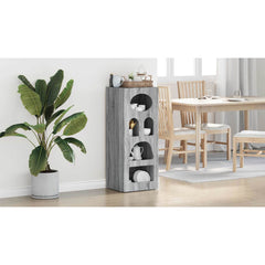 Sideboard ELST 40 x 35 x 100.5 cm Engineered Wood Grey sonoma