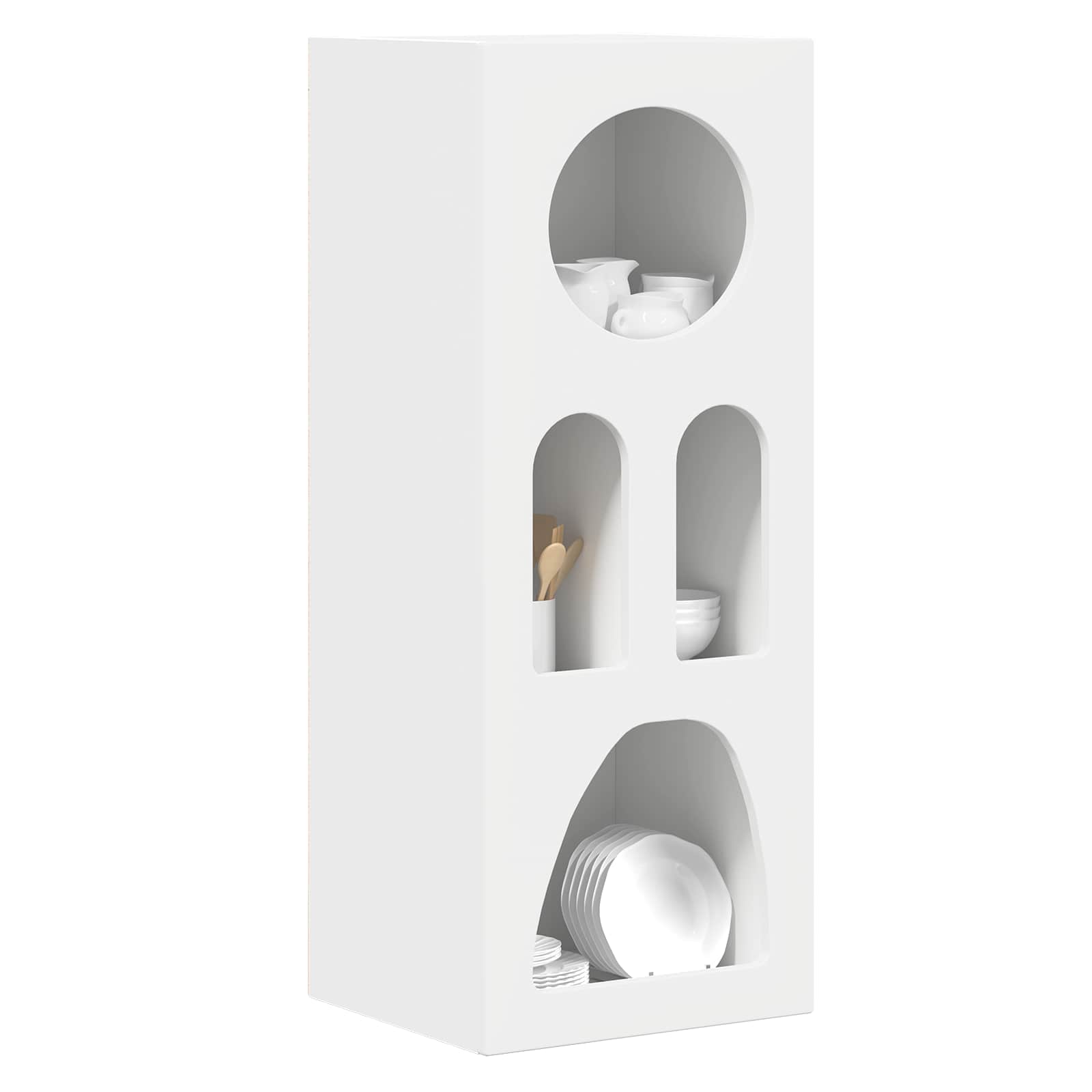 vidaXL Sideboard ELST White 40 x 35 x 100.5 cm Engineered Wood 3