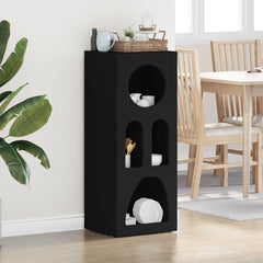 Sideboard ELST 40 x 35 x 100.5 cm Engineered Wood Black